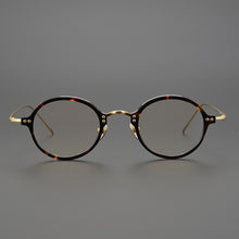 Load image into Gallery viewer, Vintage Acetate Glasses Frame Men Small Round Optical Myopia Prescription Titanium Eyeglasses Frame Women  Brand Eyewear
