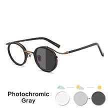 Load image into Gallery viewer, Vintage Acetate Round Glasses Frame Men  Myopia Prescription Optical Eyeglasses Frame Women Retro Photochromic Eyewear