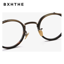 Load image into Gallery viewer, Vintage Acetate Round Glasses Frame Men  Myopia Prescription Optical Eyeglasses Frame Women Retro Photochromic Eyewear