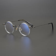 Load image into Gallery viewer, Vintage Acetate Titanium Glasses Frame Men 2023 Round Prescription Optical Eyeglasses Women  Brand Transparent Eyewear