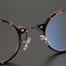 Load image into Gallery viewer, Vintage Acetate Titanium Glasses Frame Men 2023 Round Prescription Optical Eyeglasses Women  Brand Transparent Eyewear