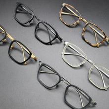 Load image into Gallery viewer, Vintage Acetate Titanium Glasses Frame Men Square Myopia Prescription Optical Eyeglasses Frame Women 2023  Eyewear
