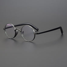 Load image into Gallery viewer, Vintage Acetate Titanium Glasses Frame Men Women Small Round Prescription Optical Myopia Eyeglasses Frame  Brand Eyewear