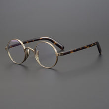 Load image into Gallery viewer, Vintage Acetate Titanium Glasses Frame Men Women Small Round Prescription Optical Myopia Eyeglasses Frame  Brand Eyewear