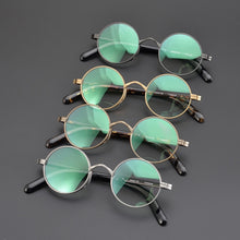 Load image into Gallery viewer, Vintage Acetate Titanium Glasses Frame Men Women Small Round Prescription Optical Myopia Eyeglasses Frame  Brand Eyewear