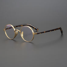Load image into Gallery viewer, Vintage Acetate Titanium Glasses Frame Men Women Small Round Prescription Optical Myopia Eyeglasses Frame  Brand Eyewear