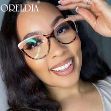 Load image into Gallery viewer, Vintage Anti-Blue Cat Eye Glasses Frames 2023 Women Men Optical Glasses Computer Eyewear TR90 Ultralight Titanium Glasses UV400