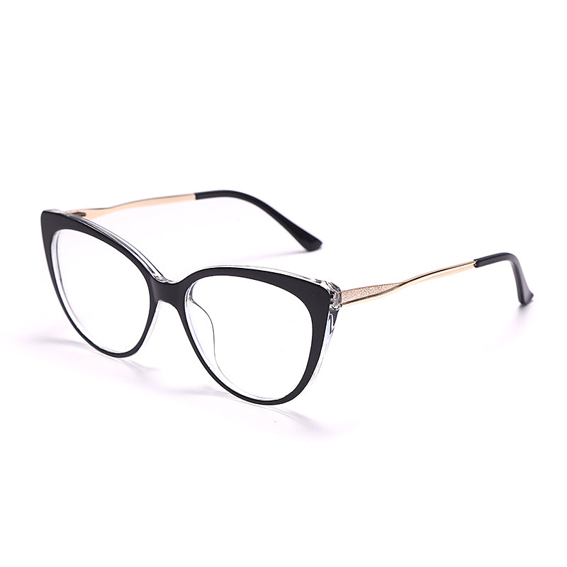 Vintage Anti-Blue Cat Eye Glasses Frames 2023 Women Men Optical Glasses Computer Eyewear TR90 Ultralight Titanium Glasses UV400