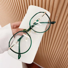 Load image into Gallery viewer, Vintage Anti Blue Light Glasses Plain Eyeglasses Women Men Eyewear Frame Irregular  Transparent PC Goggles