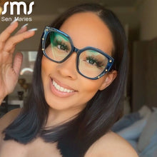 Load image into Gallery viewer, Vintage Anti Blue Light Optical Glasses Women Men Clear Glasses Eyeglasses Frame Square Transparent Lens Spectacle Frame Unisex