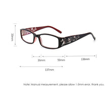 Load image into Gallery viewer, Vintage Anti Blue Light Reading Glasses Men Women Floral Spring Hinge Presbyopic Hyperopia Eyeglasses Wide Leg  +1.0 - +4.0