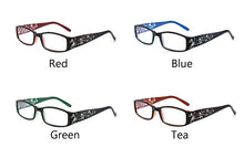 Load image into Gallery viewer, Vintage Anti Blue Light Reading Glasses Men Women Floral Spring Hinge Presbyopic Hyperopia Eyeglasses Wide Leg  +1.0 - +4.0