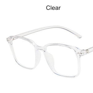 Vintage Anti-Blue Light Square Eyeglasses Men and Women Optical Myopia Plastic Glasses Frame Computer Eyewear