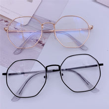 Load image into Gallery viewer, Vintage Anti Blue light Glasses Frame Round Lens Myopia Optical Mirror Simple Metal Women Men Transparent Eyewear Frames