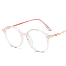 Load image into Gallery viewer, Vintage Anti Blue light Glasses Frame Round Lens Myopia Optical Mirror Simple Metal Women Men Transparent Eyewear Frames