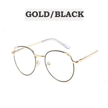 Load image into Gallery viewer, Vintage Anti Blue light Glasses Frame Round Lens Myopia Optical Mirror Simple Metal Women Men Transparent Eyewear Frames