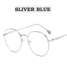 Load image into Gallery viewer, Vintage Anti Blue light Glasses Frame Round Lens Myopia Optical Mirror Simple Metal Women Men Transparent Eyewear Frames