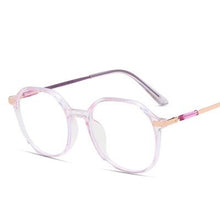 Load image into Gallery viewer, Vintage Anti Blue light Glasses Frame Round Lens Myopia Optical Mirror Simple Metal Women Men Transparent Eyewear Frames