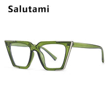 Load image into Gallery viewer, Vintage Anti-blue Light Cat Eye Glasses Frame For Women Square Metal Interlayer Square Computer Eyeglasses Female Shades