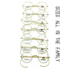 Load image into Gallery viewer, Vintage Antique Round Wire Rim Eyeglass Frames Full Rim Ear Hooks Retro King Emperor John Lennon Glasses 42~50mm