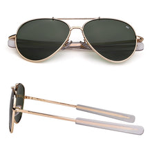 Load image into Gallery viewer, Vintage Aviation Sunglasses for Men  American Army Military Optical AO Sun Glasses Women Oculos de sol masculino