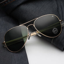 Load image into Gallery viewer, Vintage Aviation Sunglasses for Men  American Army Military Optical AO Sun Glasses Women Oculos de sol masculino