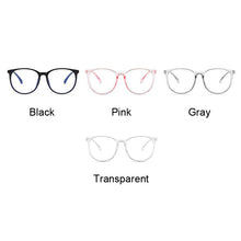 Load image into Gallery viewer, Vintage Big Frame Round Glasses Women Brand Designer Transparent Eyeglasses Anti-blue Light Lens Clear Eyewear