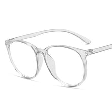 Load image into Gallery viewer, Vintage Big Frame Round Glasses Women Brand Designer Transparent Eyeglasses Anti-blue Light Lens Clear Eyewear