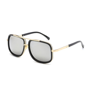 Vintage Big Frame Sunglasses Women Men Square Stylish Glasses For Male Feminino Shades Classic Quadrilateral Retro Sun Glasses