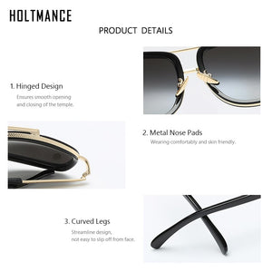 Vintage Big Frame Sunglasses Women Men Square Stylish Glasses For Male Feminino Shades Classic Quadrilateral Retro Sun Glasses