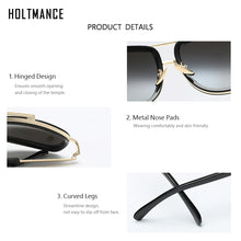 Load image into Gallery viewer, Vintage Big Frame Sunglasses Women Men Square Stylish Glasses For Male Feminino Shades Classic Quadrilateral Retro Sun Glasses