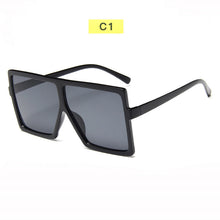 Load image into Gallery viewer, Vintage Big Square Sunglasses Women Goggles Mens Oversize Sun Glasses Female Famous Brand Black Eyewear Gafas de sol