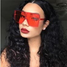 Load image into Gallery viewer, Vintage Big Square Sunglasses Women Goggles Mens Oversize Sun Glasses Female Famous Brand Black Eyewear Gafas de sol
