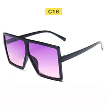 Load image into Gallery viewer, Vintage Big Square Sunglasses Women Goggles Mens Oversize Sun Glasses Female Famous Brand Black Eyewear Gafas de sol