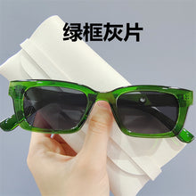 Load image into Gallery viewer, Vintage Black Square Sunglasses Famous Brand Small Rectangle Sun Glasses Jennie Style Hip Pop Eyeglasses Female Oculos De Sol