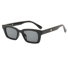 Load image into Gallery viewer, Vintage Black Square Sunglasses Famous Brand Small Rectangle Sun Glasses Jennie Style Hip Pop Eyeglasses Female Oculos De Sol