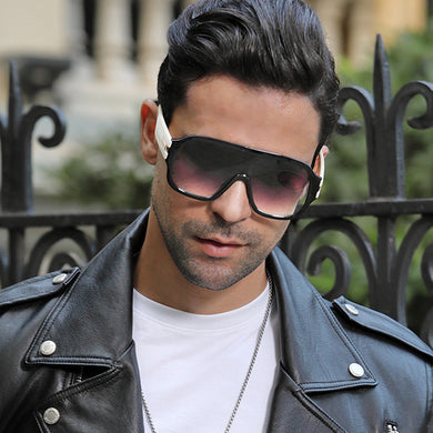 Vintage Brand  Designer Oversized Square Sunglasses Men Women Classic Big Frame Driving Travel Sun Glasses Shades