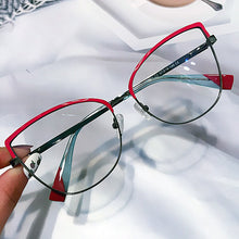 Load image into Gallery viewer, Vintage Cat Ete Anti-blue Light Eyeglasses For Women Unique Alloy Patchwork Pink Purple Computer Glasses Frame Female Shades