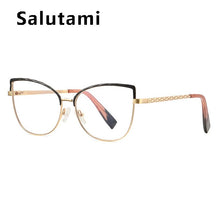 Load image into Gallery viewer, Vintage Cat Ete Anti-blue Light Eyeglasses For Women Unique Alloy Patchwork Pink Purple Computer Glasses Frame Female Shades