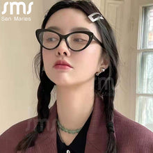 Load image into Gallery viewer, Vintage Cat Eye Anti Blue Eyeglasses Women Blue Ray Blocking Computer Frames Retro Optical Glasses Spectacle Eyewear