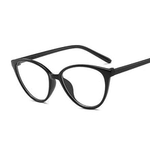 Load image into Gallery viewer, Vintage Cat Eye Anti Blue Light Glasses Frame Lens Myopia Optical Mirror Simple Metal Women Men Transparent Eyewear Frames