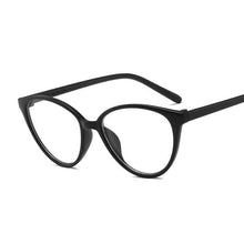Load image into Gallery viewer, Vintage Cat Eye Anti Blue Light Glasses Frame Lens Myopia Optical Mirror Simple Metal Women Men Transparent Eyewear Frames