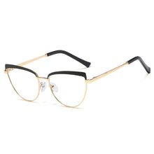 Load image into Gallery viewer, Vintage Cat Eye Anti-blue Light Metal Glasses Frames Men Women Optical Computer Glasses Clear Lens Eyeglasses UV400
