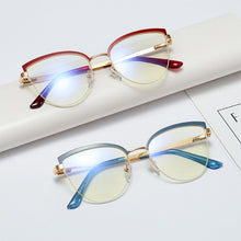Load image into Gallery viewer, Vintage Cat Eye Anti-blue Light Metal Glasses Frames Optical Computer Glasses Women Spectacles Eyewear Eyeglasses