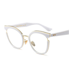 Load image into Gallery viewer, Vintage Cat Eye Glasses Frames For Women Optical Black EyeGlasses Metal Frame Prescription Eyewear Computer Glasses