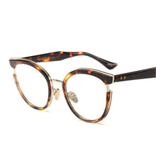 Load image into Gallery viewer, Vintage Cat Eye Glasses Frames For Women Optical Black EyeGlasses Metal Frame Prescription Eyewear Computer Glasses