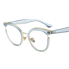 Load image into Gallery viewer, Vintage Cat Eye Glasses Frames For Women Optical Black EyeGlasses Metal Frame Prescription Eyewear Computer Glasses