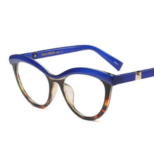 Load image into Gallery viewer, Vintage Cat Eye Glasses Frames Women  Brand Designer Square Optical EyeGlasses Eyewear Computer lentes mujer