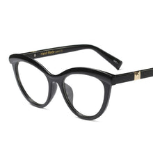 Load image into Gallery viewer, Vintage Cat Eye Glasses Frames Women  Brand Designer Square Optical EyeGlasses Eyewear Computer lentes mujer