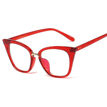 Load image into Gallery viewer, Vintage Cat Eye Optical Frames Women Clear Lens Eyeglasses Anti Blue Light Blocking Glasses Computer Glasses Shades Spectacle